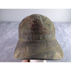 TrueTimber Camo Snapback Hat Craig Equipment Bulldozer Embroidered Cap Mens OSFM
